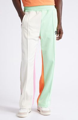 Palm Angels Hunter Colorblock Track Pants in Light Green