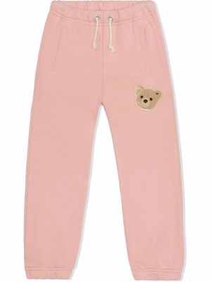 Palm Angels Kids bear-motif track pants - Pink