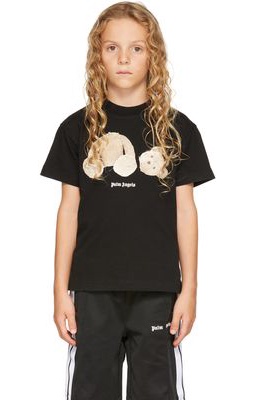 Palm Angels Kids Black Bear T-Shirt