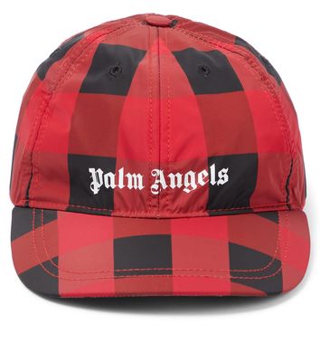 Palm Angels Kids Checked baseball cap