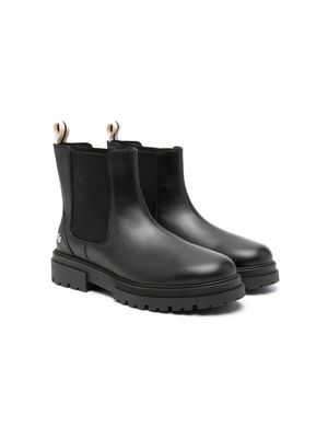 Palm Angels Kids Chelsea leather boots - Black