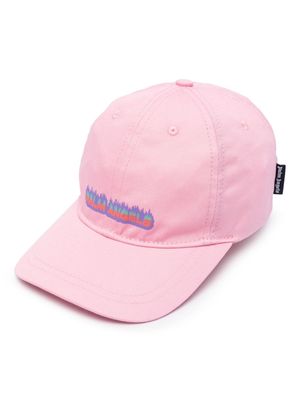 Palm Angels Kids flames logo-print baseball cap - Pink