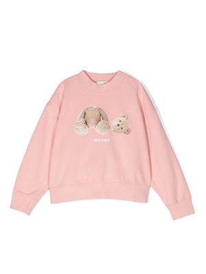 Palm Angels Kids graphic-print sweatshirt - Pink