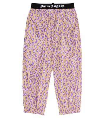 Palm Angels Kids Leopard-print track pants