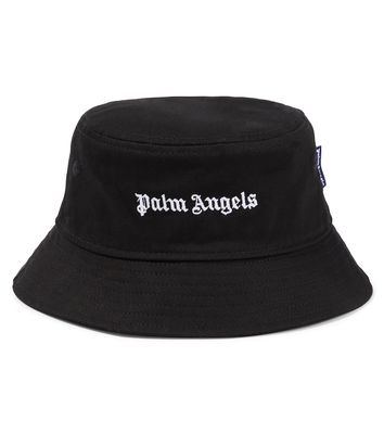 Palm Angels Kids Logo bucket hat