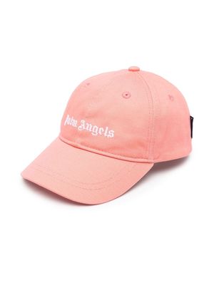 Palm Angels Kids logo-embroidered baseball cap - Pink