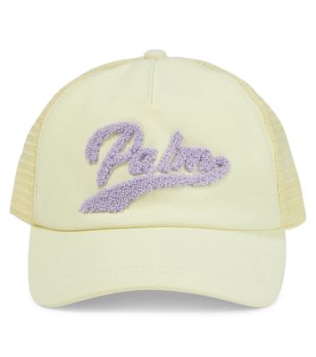 Palm Angels Kids Logo embroidered mesh baseball cap