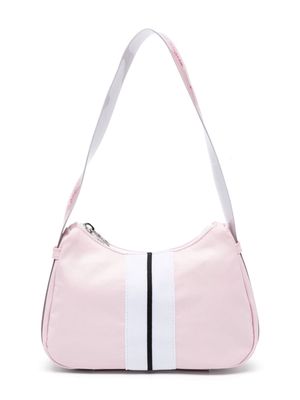 Palm Angels Kids logo-jacquard strap shoulder bag - Pink