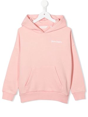 Palm Angels Kids logo-print hoodie - Pink