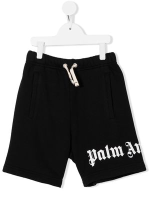 Palm Angels Kids logo-print shorts - Black