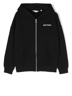 Palm Angels Kids logo-print sweatshirt - Black