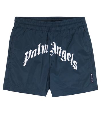 Palm Angels Kids Logo shorts