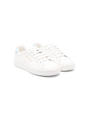 Palm Angels Kids low-top leather sneakers - White