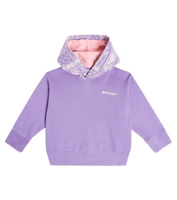 Palm Angels Kids Paisley cotton jersey hoodie