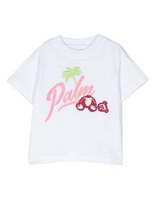 Palm Angels Kids Palm short-sleeve T-shirt - White