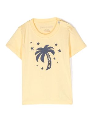 Palm Angels Kids Palm Stars cotton T-shirt - Yellow