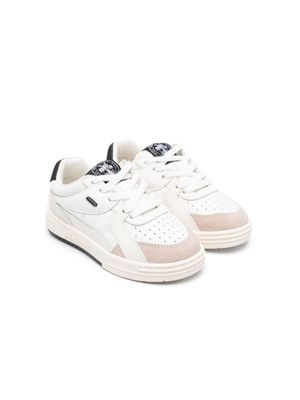 Palm Angels Kids perforated leather sneakers - White
