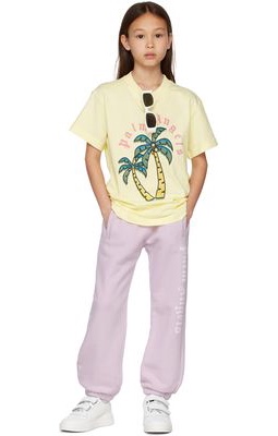 Palm Angels Kids Purple Classic Logo Lounge Pants
