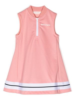 Palm Angels Kids stripe-detail sleeveless dress - Pink