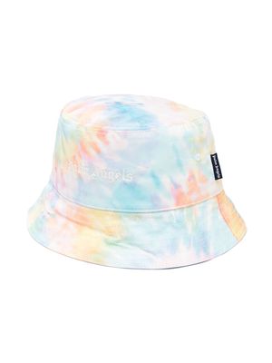 Palm Angels Kids tie-dye print bucket hat - Multicolour