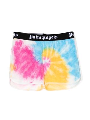 Palm Angels Kids tie dye sweat-shorts - Multicolour
