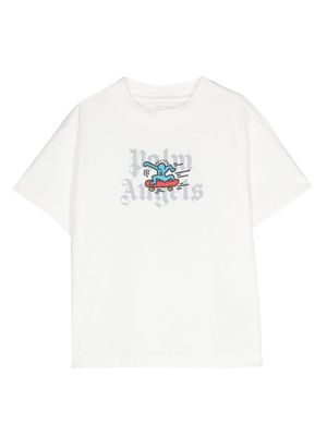 Palm Angels Kids X Keith Haring cotton T-shirt - White