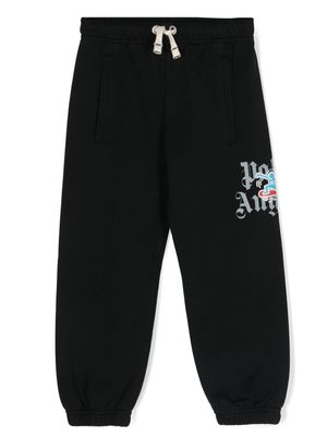 Palm Angels Kids X Keith Haring cotton tracksuit bottoms - Black