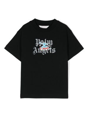 Palm Angels Kids x Keith Haring Skateboard cotton T-shirt - Black