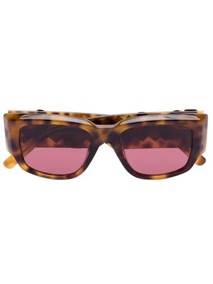 Palm Angels Laguna rectangle-frame sunglasses - Neutrals