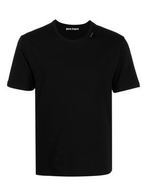 Palm Angels logo-appliqué crew-neck T-shirt - Black