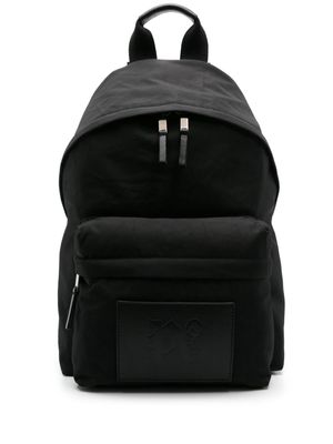 Palm Angels logo-debossed zipped backpack - Black