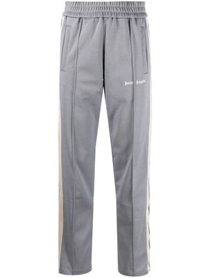 Palm Angels logo-embroidered track pants - Grey