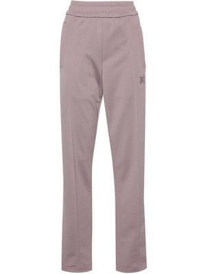 Palm Angels logo-embroidered track pants - Purple