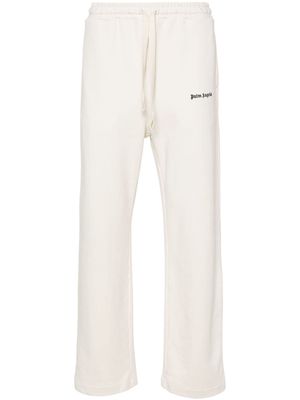Palm Angels logo-embroidered track pants - White