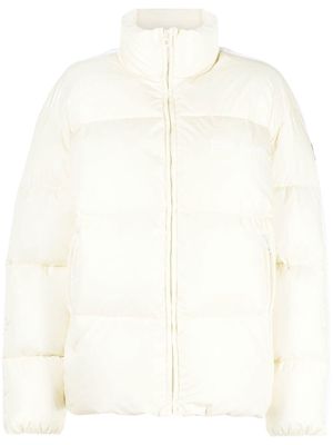 Palm Angels logo-patch padded jacket - Neutrals