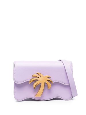 Palm Angels logo-plaque shoulder bag - Purple