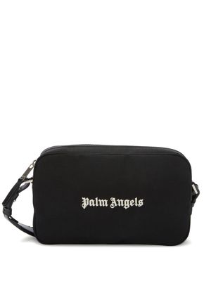 Palm Angels logo-print camera bag - Black