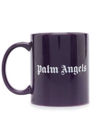 Palm Angels logo-print ceramic mug - Purple