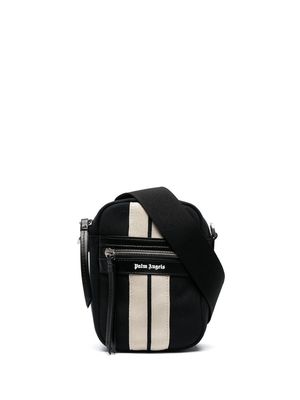 Palm Angels logo-print crossbody bag - BLACK OFF WHITE
