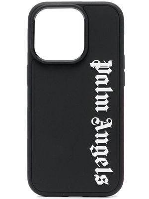 Palm Angels logo-print iPhone 14 Pro case - Black