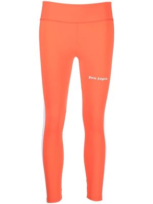 Palm Angels logo-print leggings - Orange