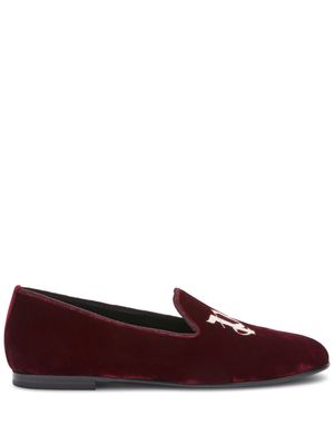 Palm Angels logo-print loafers - Red