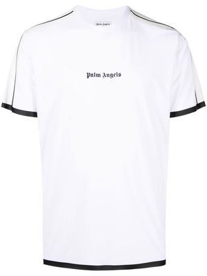 Palm Angels logo-print performance T-shirt - White