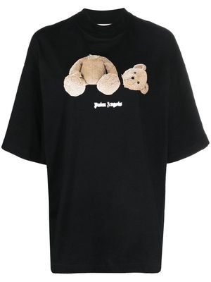 Palm Angels logo-print short-sleeve T-shirt - BLACK BROWN