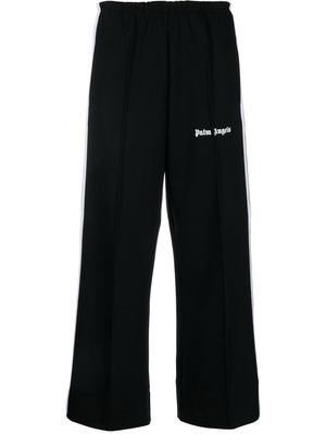 PALM ANGELS logo-print tailored cropped trousers - Black