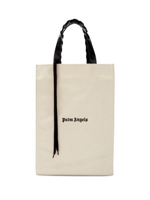 Palm Angels logo-print tote bag - Neutrals