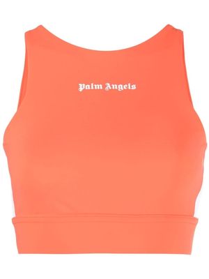 Palm Angels logo-print training top - Orange