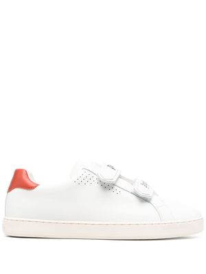 Palm Angels logo-strap low-top sneakers - White