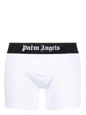 Palm Angels logo-waistband boxers - White