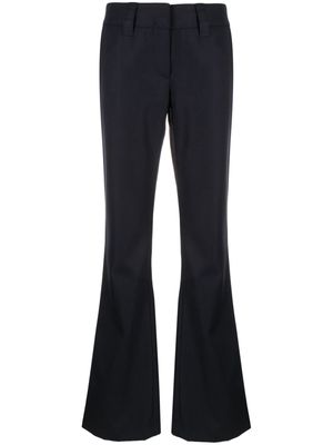 Palm Angels low-rise flared trousers - Blue